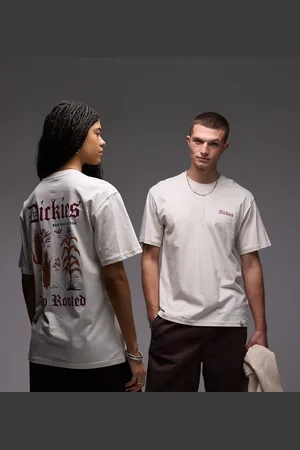 Dickies Deep rooted graphic back print t-shirt in off - exclusive to ASOS