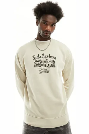 Pull&Bear Santa Monica sweatshirt in ecru