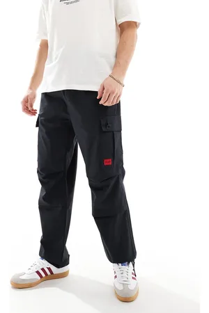 HUGO BOSS Utility cuffed trousers in