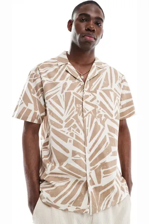 Aray Abstract print resort beach shirt in