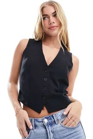 New Look Button down waistcoat in