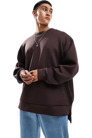 ASOS Extreme oversized scuba sweatshirt with hem detail in
