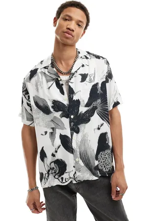 AllSaints Frequency short sleeve shirt in floral