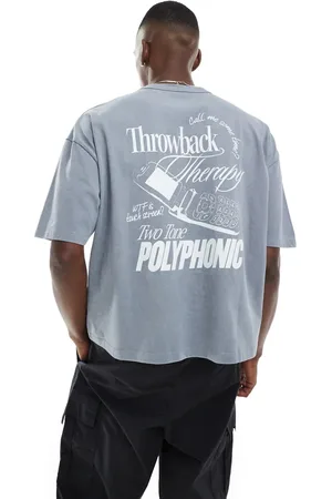 ASOS Boxy oversized t-shirt in heavyweight washed with street graphic