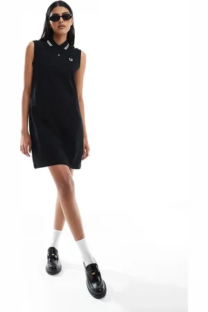 Fred Perry Sleeveless twin tipped dress in