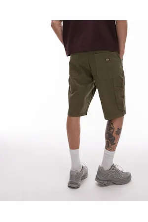 Dickies Garyville regular fit carpenter denim shorts in khaki