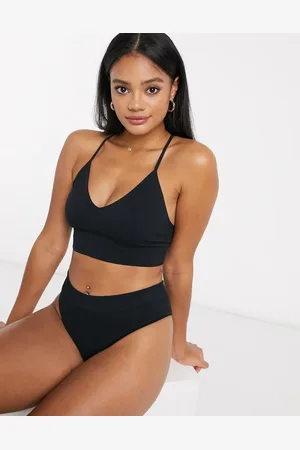 Lindex Rib seamless brazilian high leg brief in