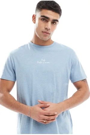 Ralph Lauren Central script logo t-shirt classic oversized fit in light marl