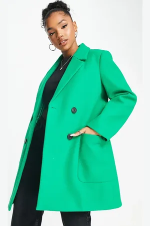 Stradivarius Wool look button coat in