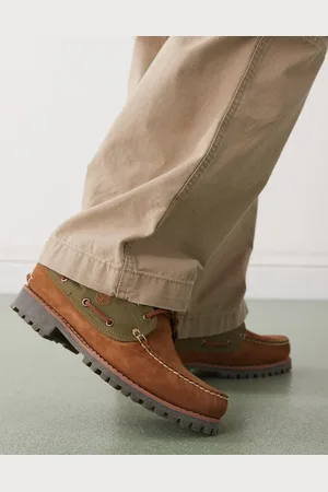 Timberland Authentic 3 eye boat shoe in mixed nubuck