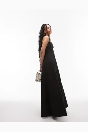 MANGO Capsule bandeau structured midi dress in