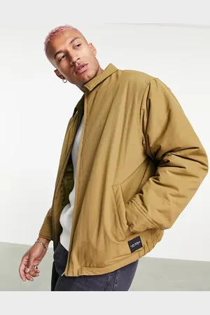 Topman Oversized coach jacket in khaki