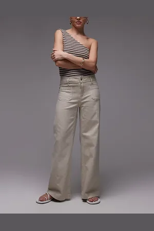 MANGO Jessie front pocket straight leg jeans in ecru