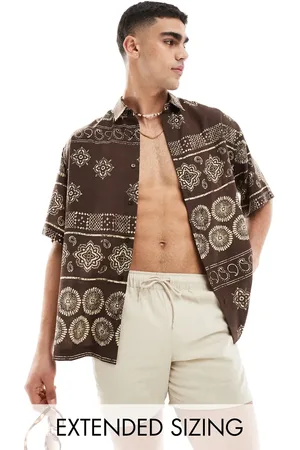 ASOS Relaxed printed shirt in