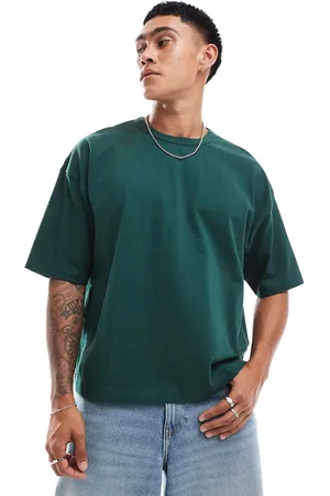 ASOS Heavyweight oversized boxy t-shirt 240gsm in dark
