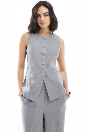 New Look Longline tailored waistcoat co-ord in
