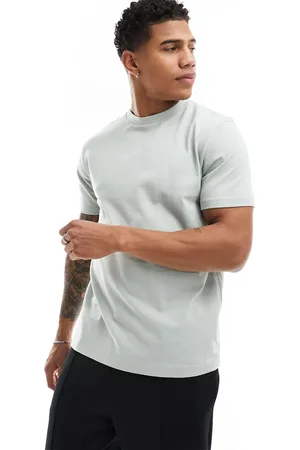 ASOS Heavyweight crew neck t-shirt 240gsm in light
