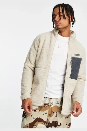 Columbia Mountainside heavyweight fleece zip up in stone