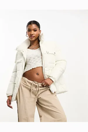 Threadbare Icy oversized puffer coat with cinched waist in