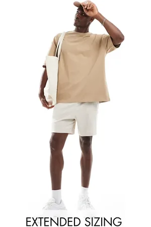 ASOS Heavyweight oversized t-shirt 240gsm in beige