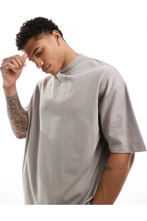 ASOS Heavyweight oversized high neck t-shirt 240gsm in