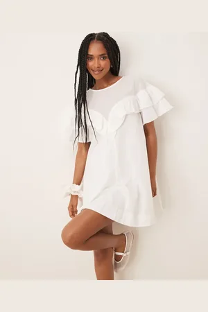 ASOS Ruffle short sleeve dress in