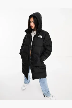 The North Face Nuptse long down puffer coat in