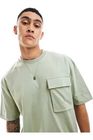 ASOS Oversized t-shirt with front pocket in washed