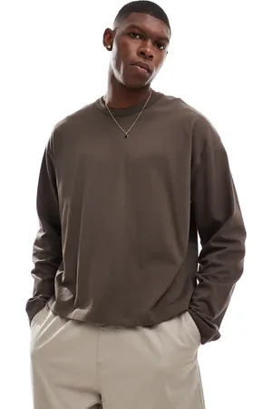 ASOS Heavyweight oversized boxy long sleeve t-shirt 240gsm in