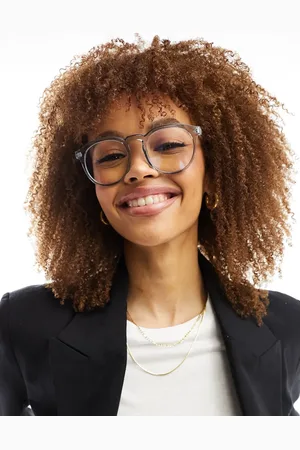 ASOS Fine frame round light lens clear glasses