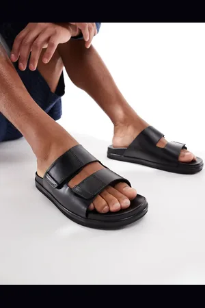 JACK & JONES Real leather strap sandal in