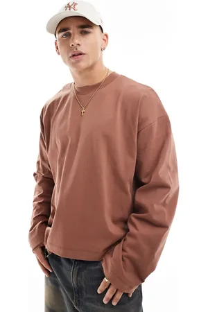 ASOS Heavyweight oversized boxy long sleeve t-shirt 240gsm in