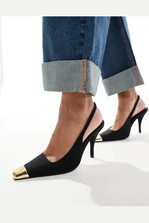 ASOS Proud toe cap slingback heels in