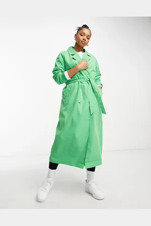 JDY Oversized trench coat in bright