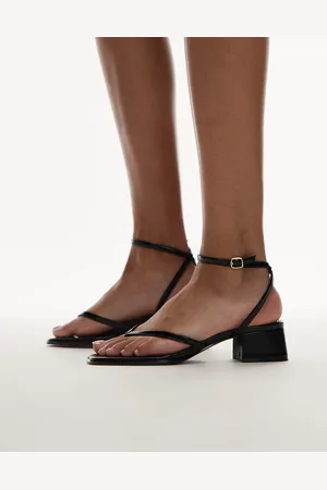 MANGO Micro block heel sandal in