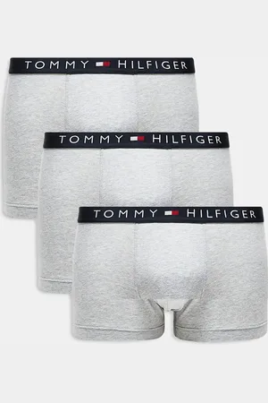Tommy Hilfiger Original 3 pack trunks in with navy waistband