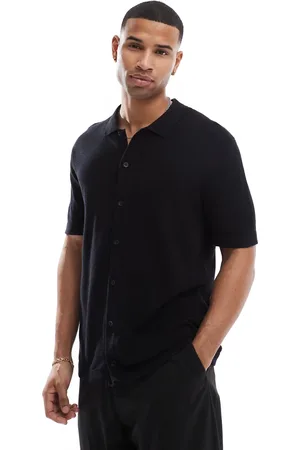 JACK & JONES Knitted button through polo in
