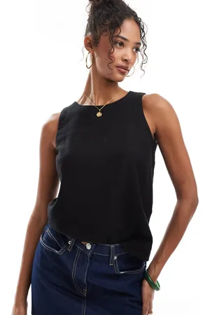 New Look Linen blend shell top in