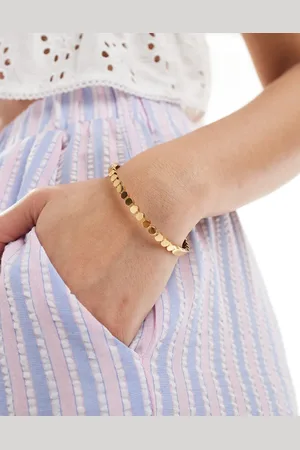 ASOS Waterproof stainless steel skinny bracelet in circle design