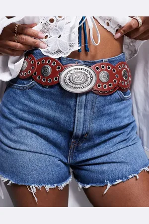 South Beach Boho disc belt in burgundy