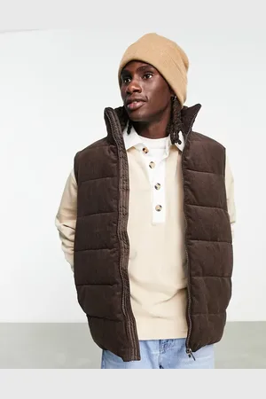 ASOS Cord puffer gilet in