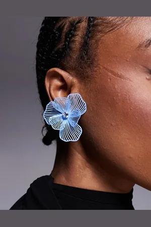 Aldo Petaldream oversized petal earrings in pale