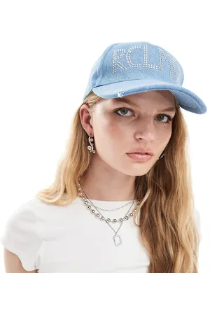 Reclaimed Cowgirl denim cap with hotfix
