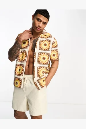 River Island Short sleeve sun print shirt in