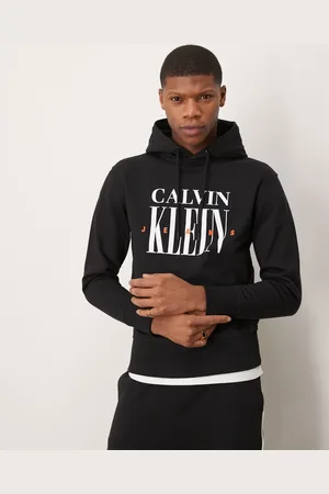 Calvin Klein Large logo graphic hoodie in