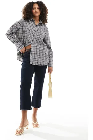 ASOS Oversized shirt in brown check