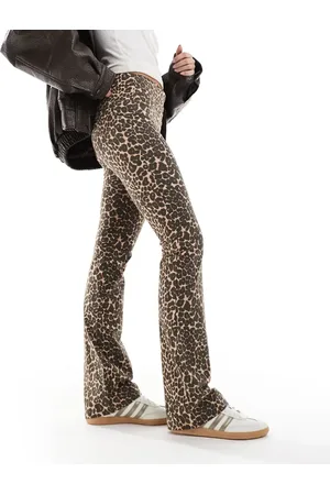 Cotton On Cotton On bella turnover bootleg pants in leopard print