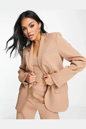SNDYS Tailored blazer co ord in tan
