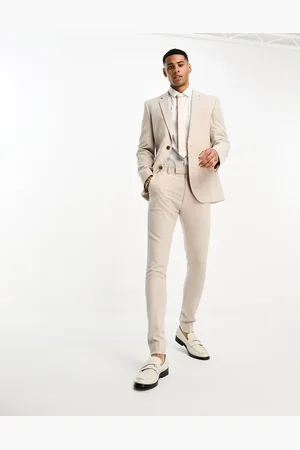 ASOS Super skinny mix and match suit trousers in ecru