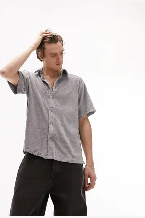 Topman Velour shirt in